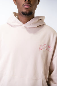 Hoddie Beige "Lips & Cherry Loyalty"