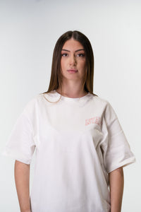 T-Shirt Oversize White "Lips & Cherry Loyalty"