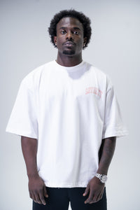 T-Shirt Oversize White "Lips & Cherry Loyalty"