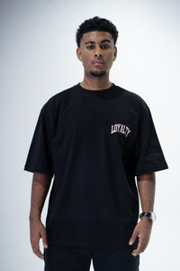 T-Shirt Oversize Black "Lips & Cherry Loyalty"