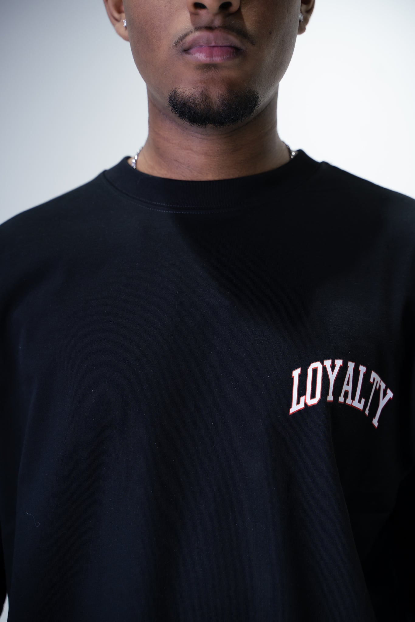 T-Shirt Oversize Black "Lips & Cherry Loyalty"