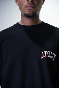 T-Shirt Oversize Black "Lips & Cherry Loyalty"