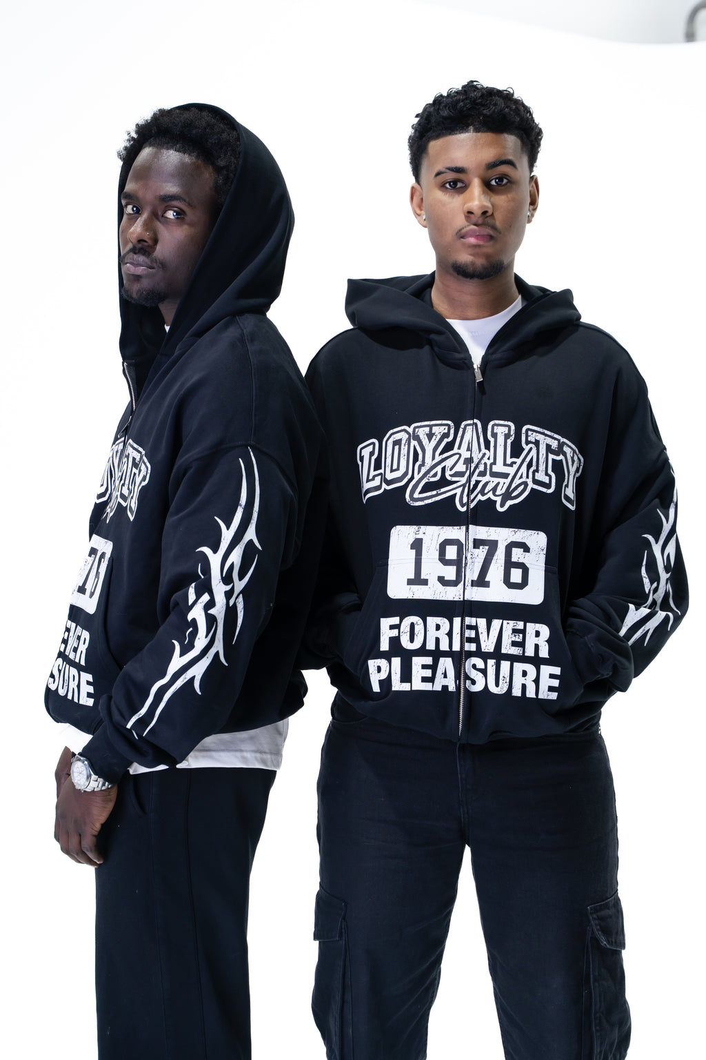 Hoddie Tribal Black "Club 76"
