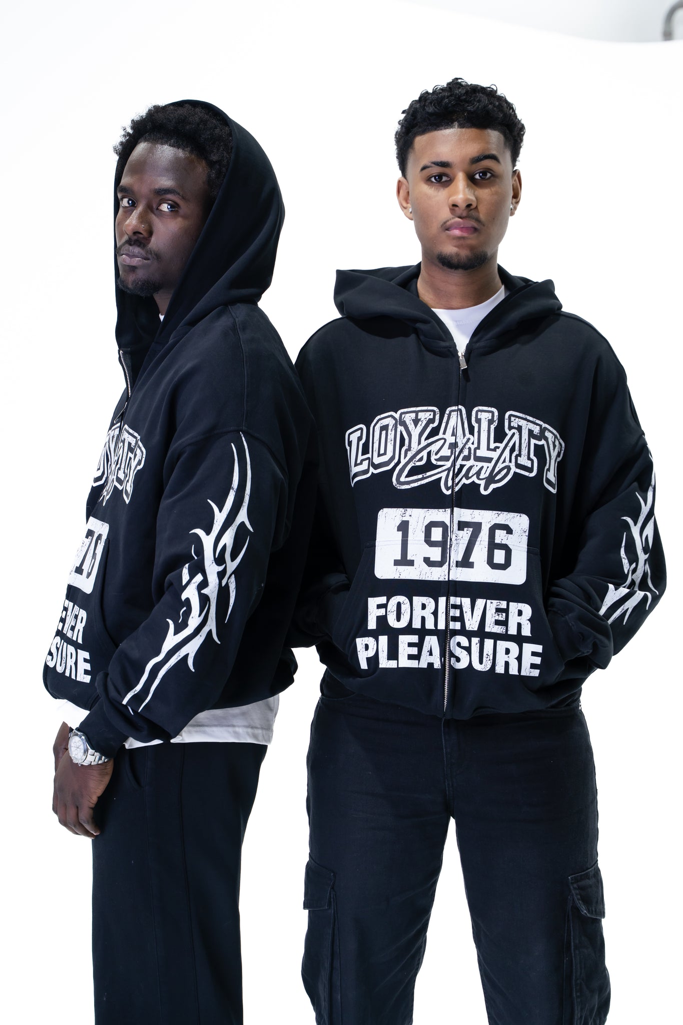 Hoddie Tribal Black "Club 76"