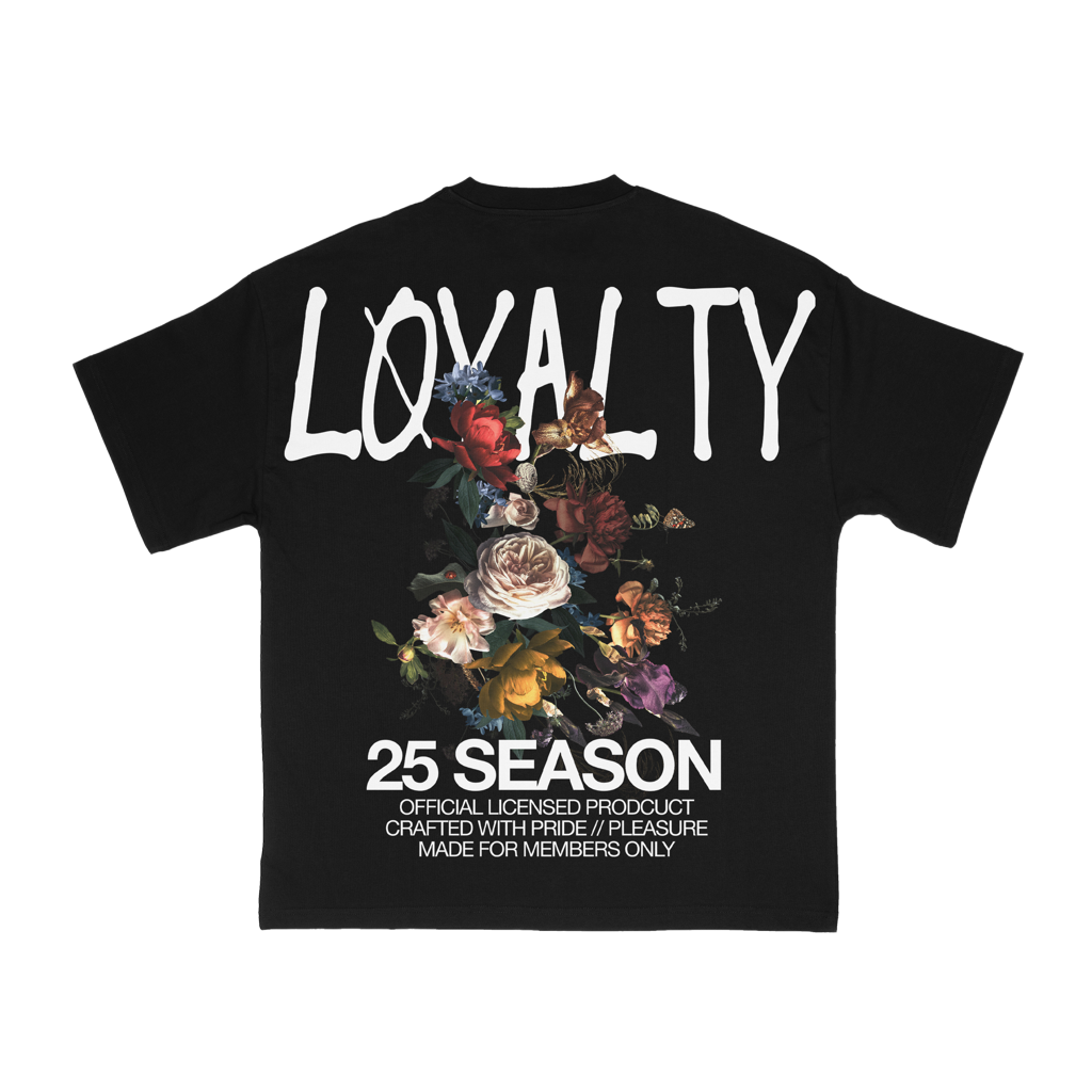 T-Shirt Oversize "Floral Loyalty Season 25"
