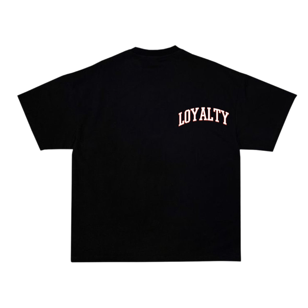 T-Shirt Oversize Black "Lips & Cherry Loyalty"