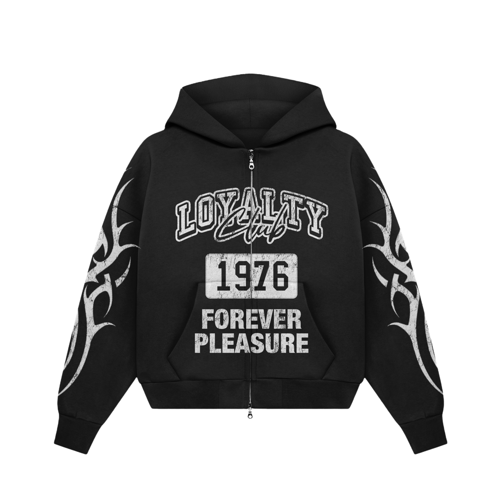 Hoddie Tribal Black "Club 76"